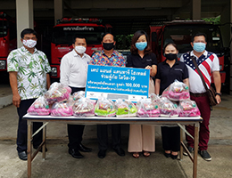 Cape & Kantary Hotels Donate Survival Bags Valued 100,000 Baht to Sriracha Municipality  during COVID-19 Pandemic